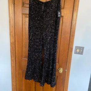 High Waist Flare Sequin Pants